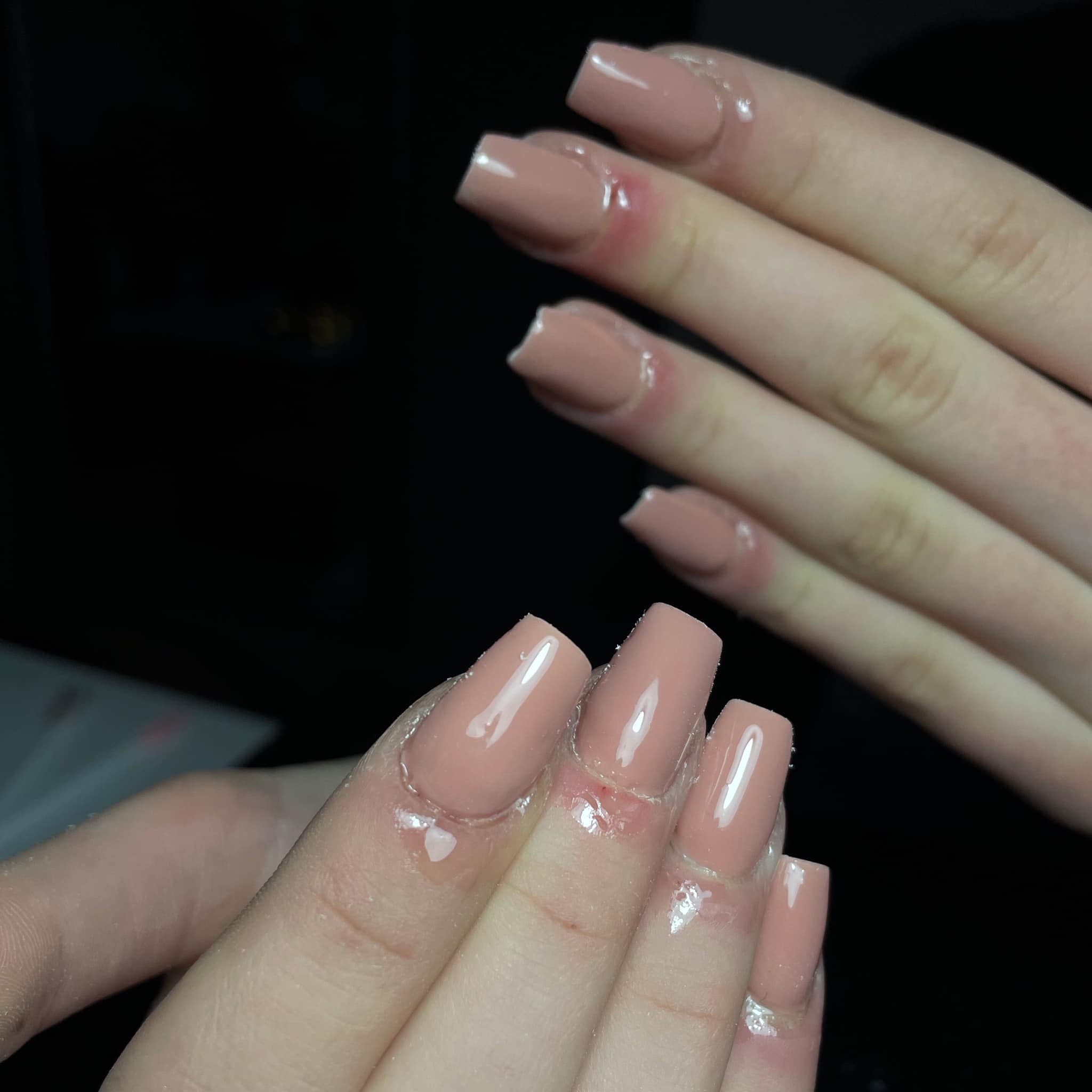 Natuurlijke nude set, vierkant gevijld
